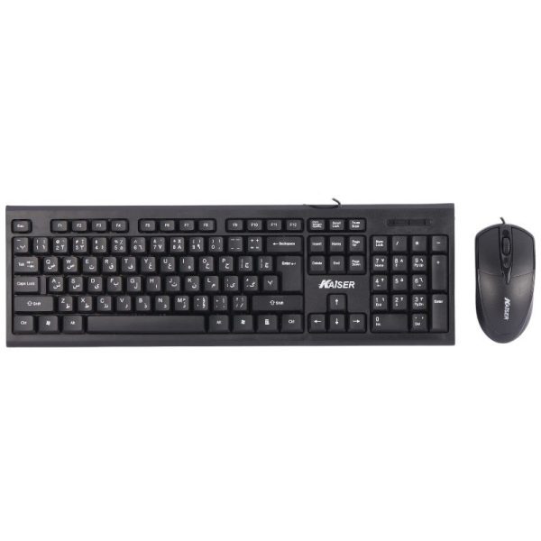 کیبورد و موس سیم دار کایزر (KAISER) مدل KM-493
