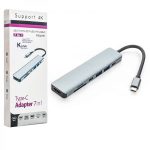 هاب 7 پورت تایپ سی ، رم ریدر ، HDMI ،USB کی لینک (KLINK) مدل YG-2121